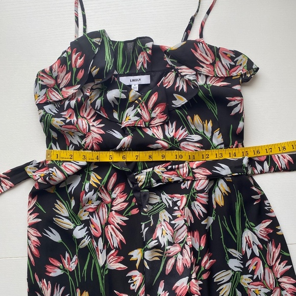 Likely Rae Ruffled Floral Maxi Wrap Dress Size 4 - Picture 15 of 16